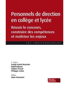 Personnels de direction en coll&egrave;ge et lyc&eacute;e